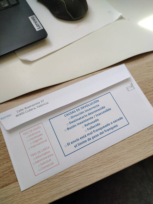 Sobres Personalizados Tamaño Americano con Autoadhesivo