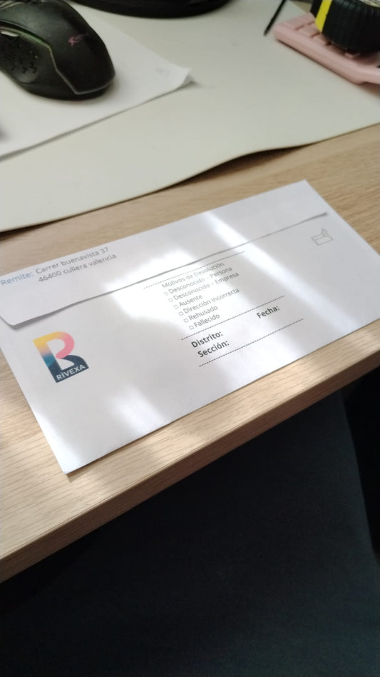 Sobres Personalizados americano con ventana derecha