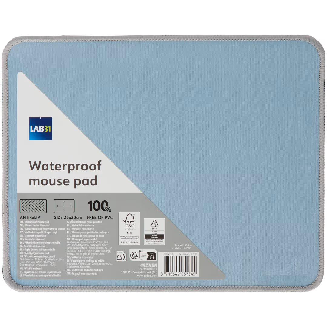 Alfombrilla para ratón impermeable Lab31
